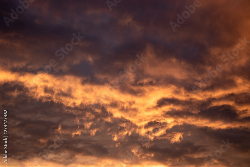 dramatic sky with clouds