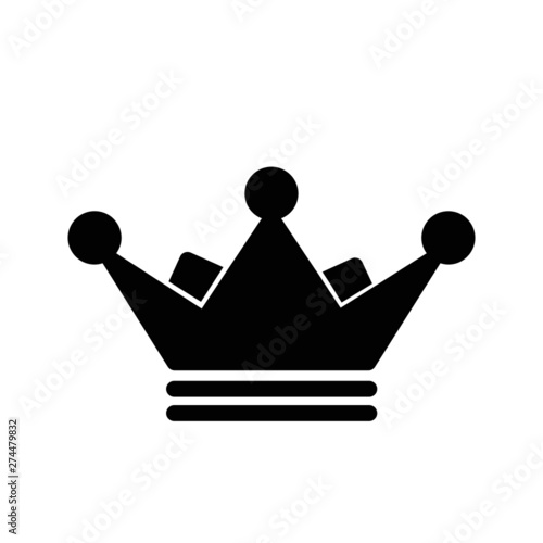 Crown vector icon, king logo illustration.