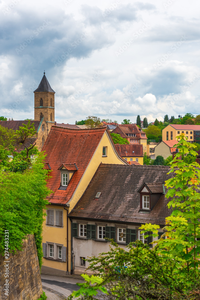 The old street in Bavaria The old street in Bavaria