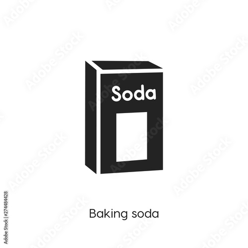 Baking soda icon. Baking soda icon vector. Linear style sign for mobile concept and web design. Soda symbol illustration. vector graphics - Vector	