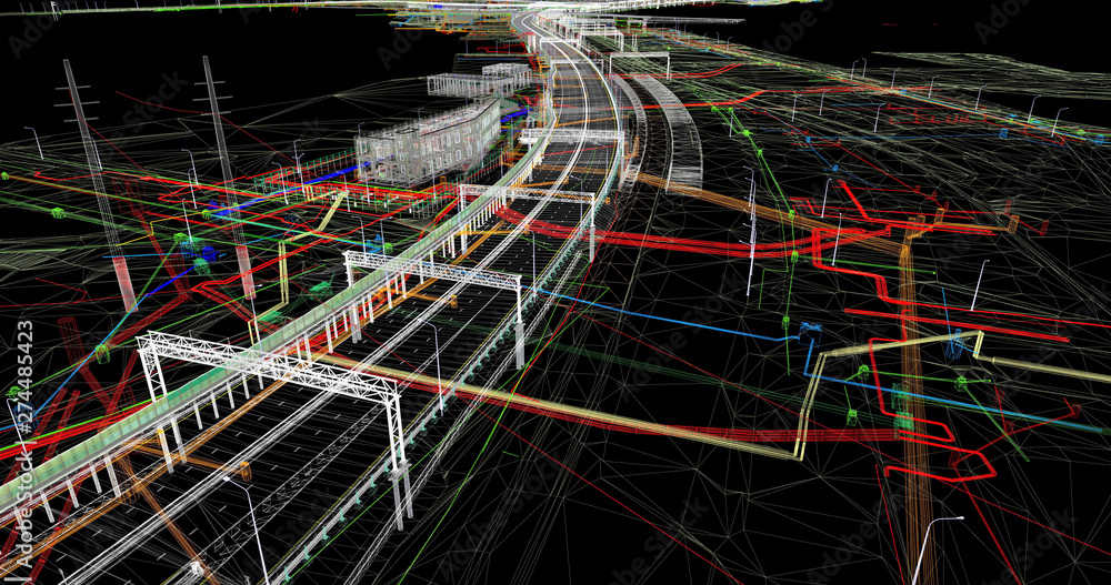 The BIM model of the object of transport infrastructure