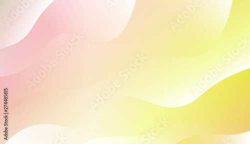 Wavy Background. For Futuristic Ad, Booklets. Vector Illustration with Color Gradient.