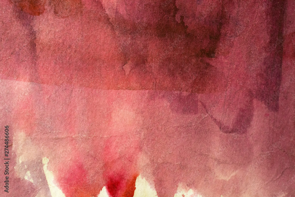 Abstract Watercolor Background red art