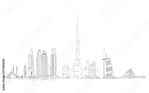 Print op canvas Dubai