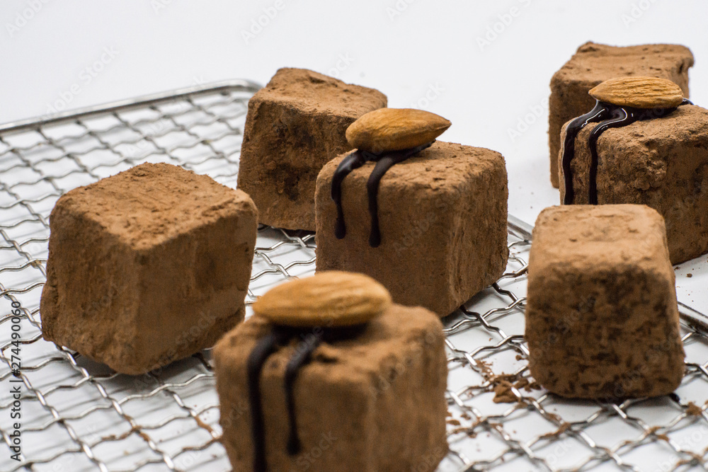 Vegan raw desserts. Love for a healthy vegan food concept Vegan raw desserts. Love for a healthy vegan food concept