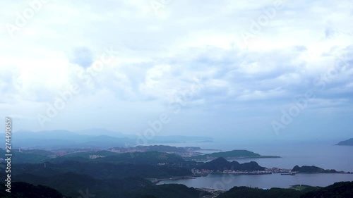 Wallpaper Mural harbour to the east china sea, view from Jiufen, Taiwan Torontodigital.ca