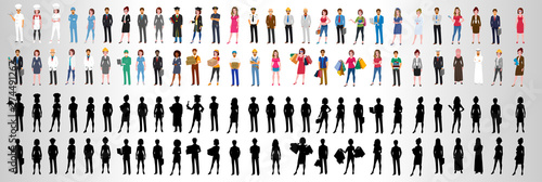 World Business Character Poses