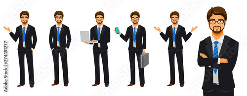 Businessman Character Poses