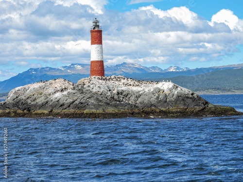 The last lighthouse in Chile. View from the sea