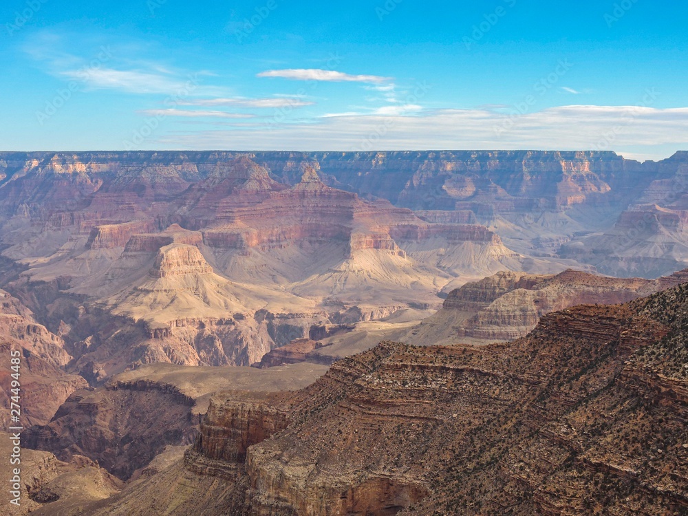 Sky blue background. Natural landscape. Beautiful nature landscape panorama. Grand canyon national park, arizona, usa. Sky blue background. Natural landscape. Beautiful nature landscape panorama. Grand canyon national park, arizona, usa.
