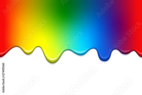 Melted seamless pattern in rainbow colors