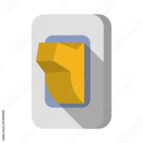 Light switch isolated cartoon symbol