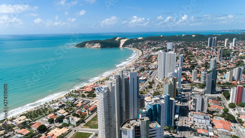 Beautiful aerial image of the city of Natal, Rio Grande do Norte, Brazil. photo