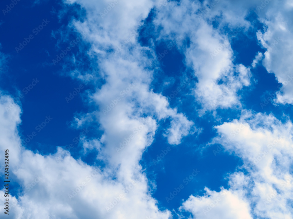 Bright colors, partial clouds