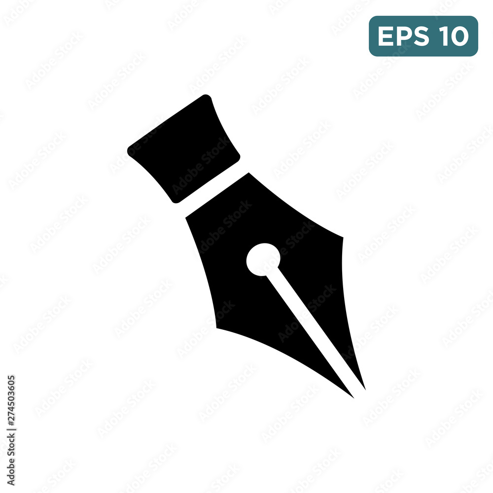 fountain pen icon vector fountain pen icon vector