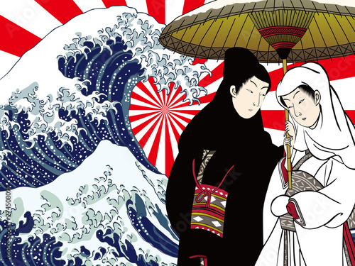 神奈川沖浪裏と男女　その1