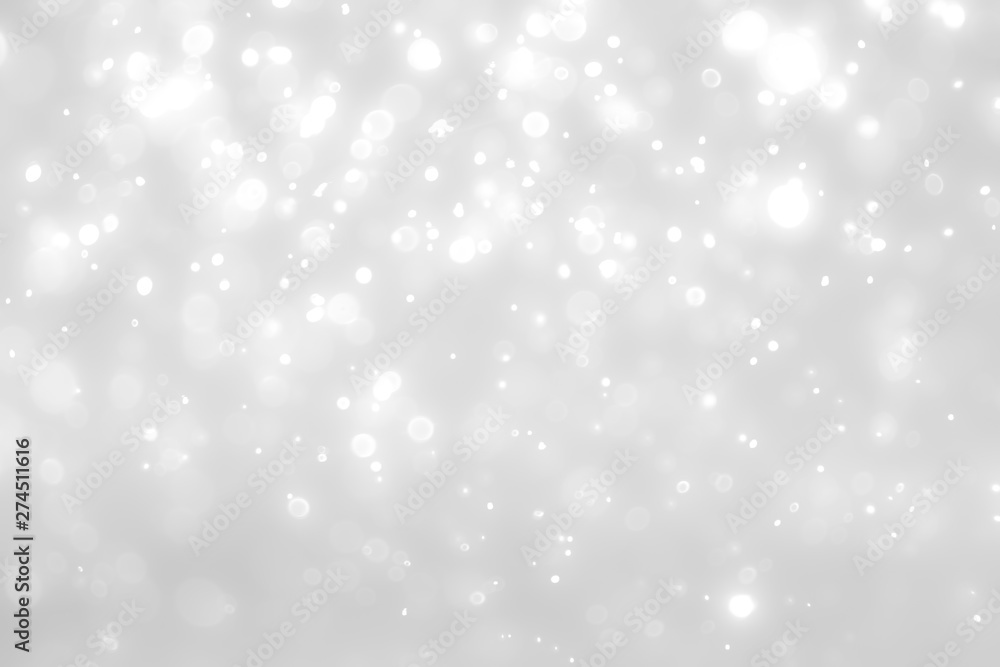 White and Silver lights on bokeh abstract background. White and Silver lights on bokeh abstract background.