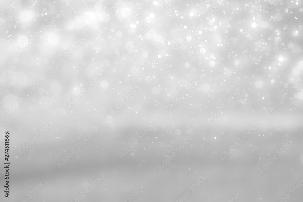 White and Silver lights on bokeh abstract background. White and Silver lights on bokeh abstract background.