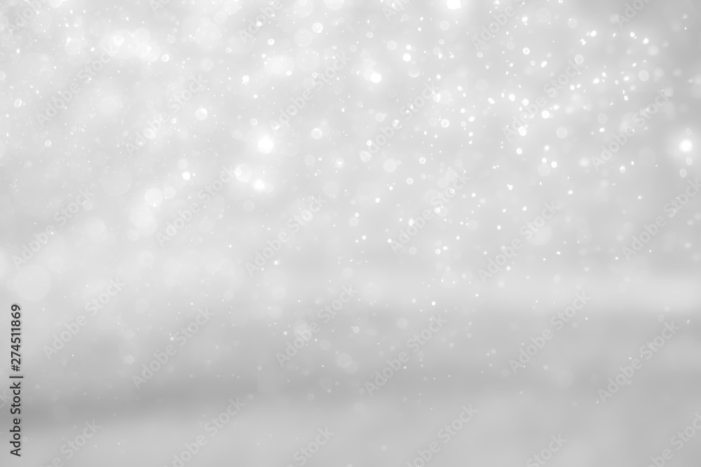 White and Silver lights on bokeh abstract background. White and Silver lights on bokeh abstract background.
