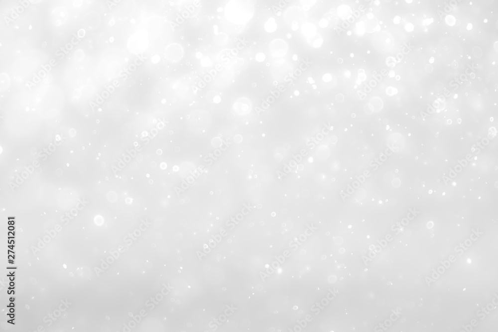 White and Silver lights on bokeh abstract background. White and Silver lights on bokeh abstract background.