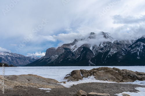 National park Banff Canada and railway