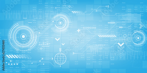 Vector abstract background technology in the concept of digital.