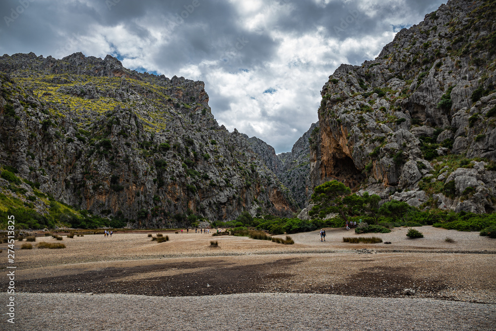 Torrent de Pareis, Canyon de la Calobra in the island of Mallorca Torrent de Pareis, Canyon de la Calobra in the island of Mallorca