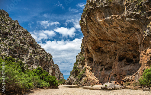 Bild auf Leinwand Torrent de Pareis, Canyon de la Calobra in the island of Mallorca