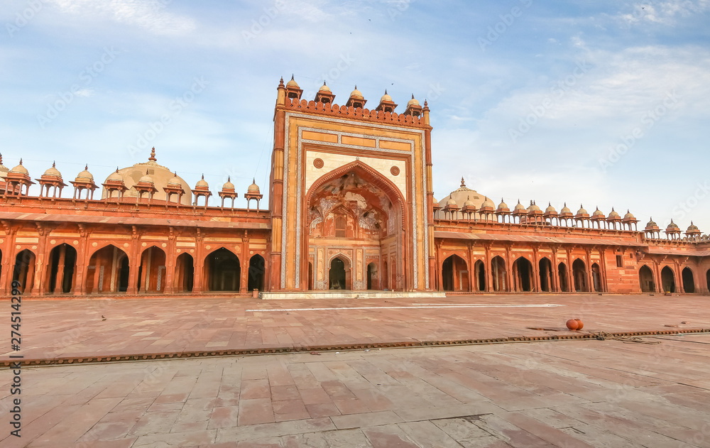 Ancient Jama Masjid mosque built with red sandstone at Fatehpur Sikri Agra India