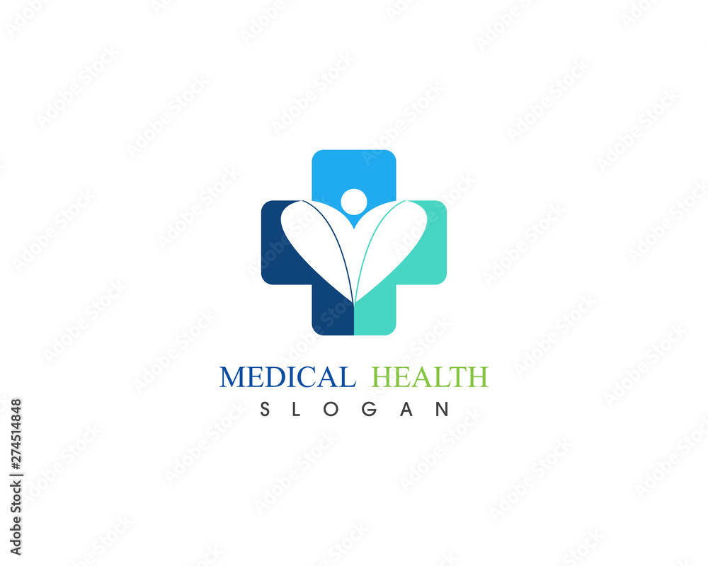 Medical People care logo template vector health Medical People care logo template vector health