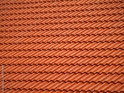 Detail of roof with tiles, seamless textured pattern.
