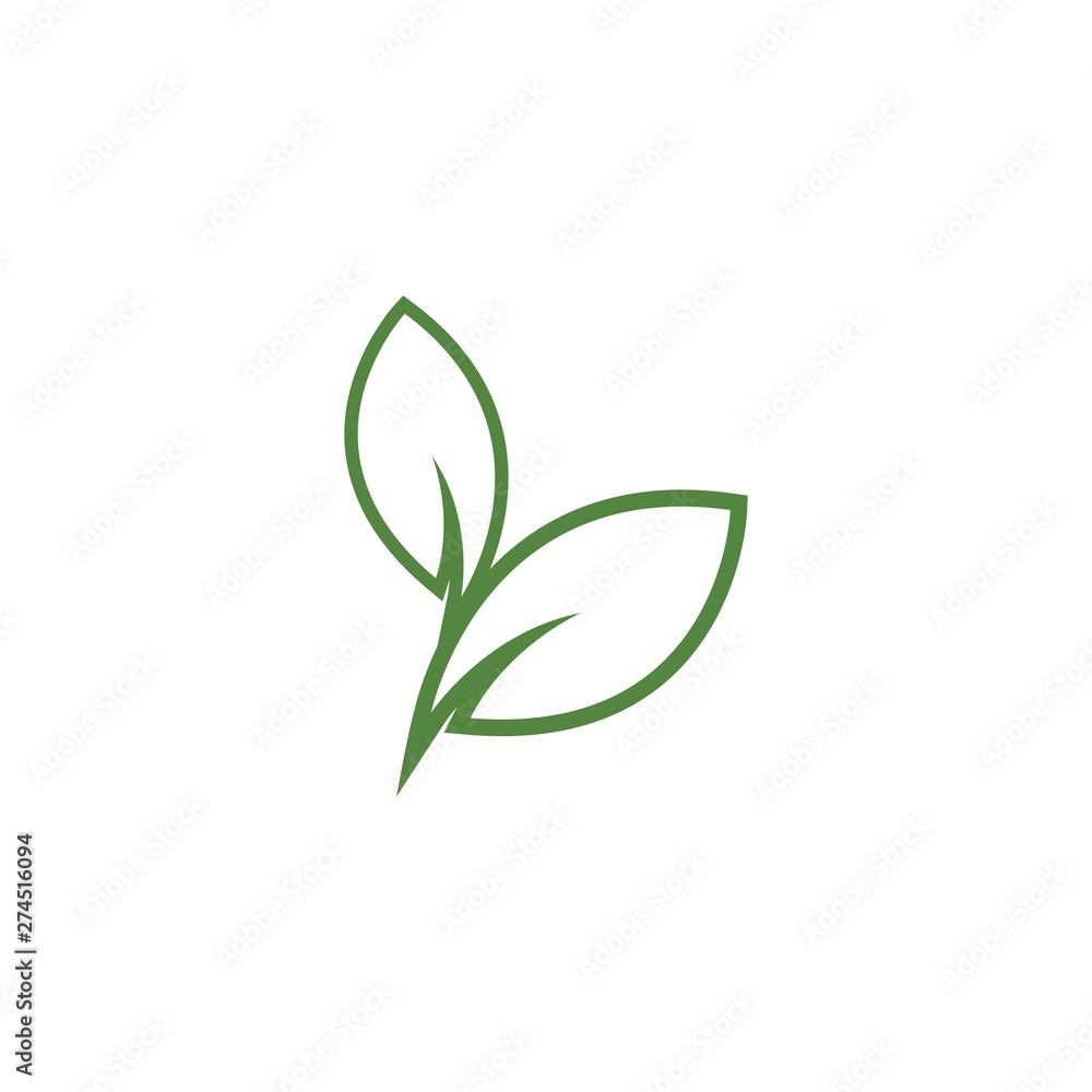 Green leaf logo Green leaf logo