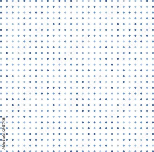 Blue dots on white background 