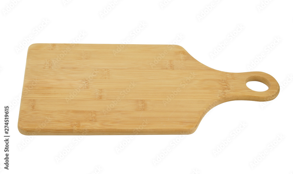Brown kitchen board isolated on white background Brown kitchen board isolated on white background