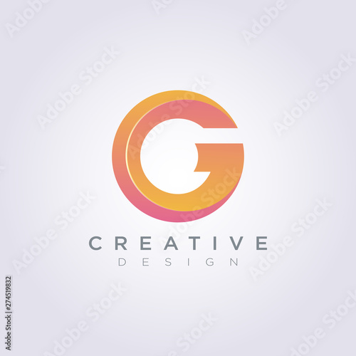 Letter G Vector Illustration Design Clipart Symbol Logo Template