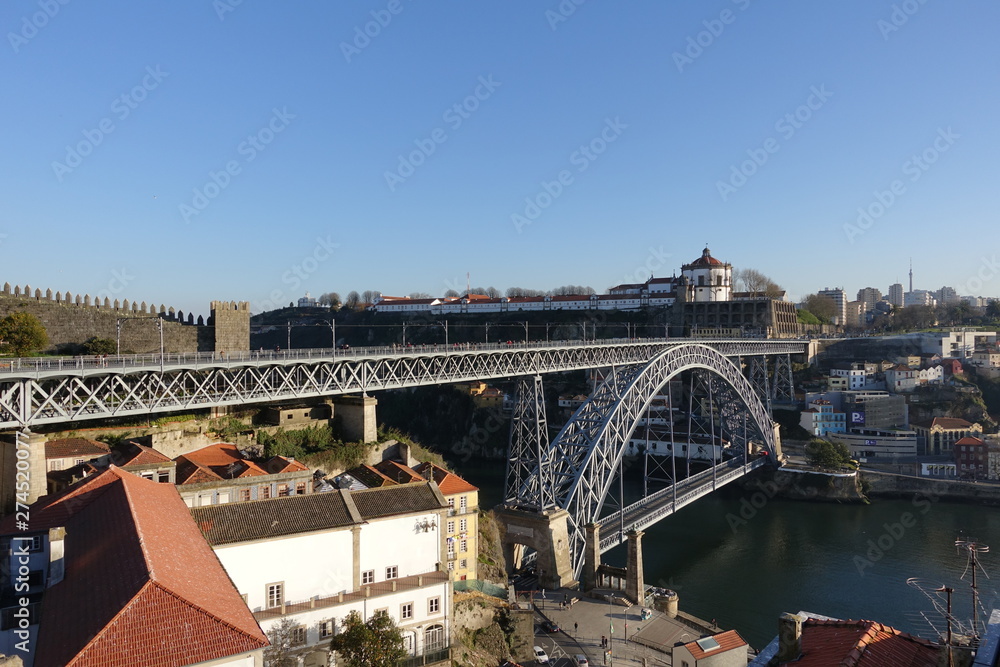 Fototapeta premium Portugal Porto Ponte D. Luis beautiful scenery