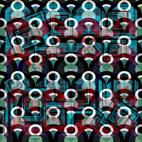 Abstract geometric colored background in the style of graffiti. Qualitative illustration for your design