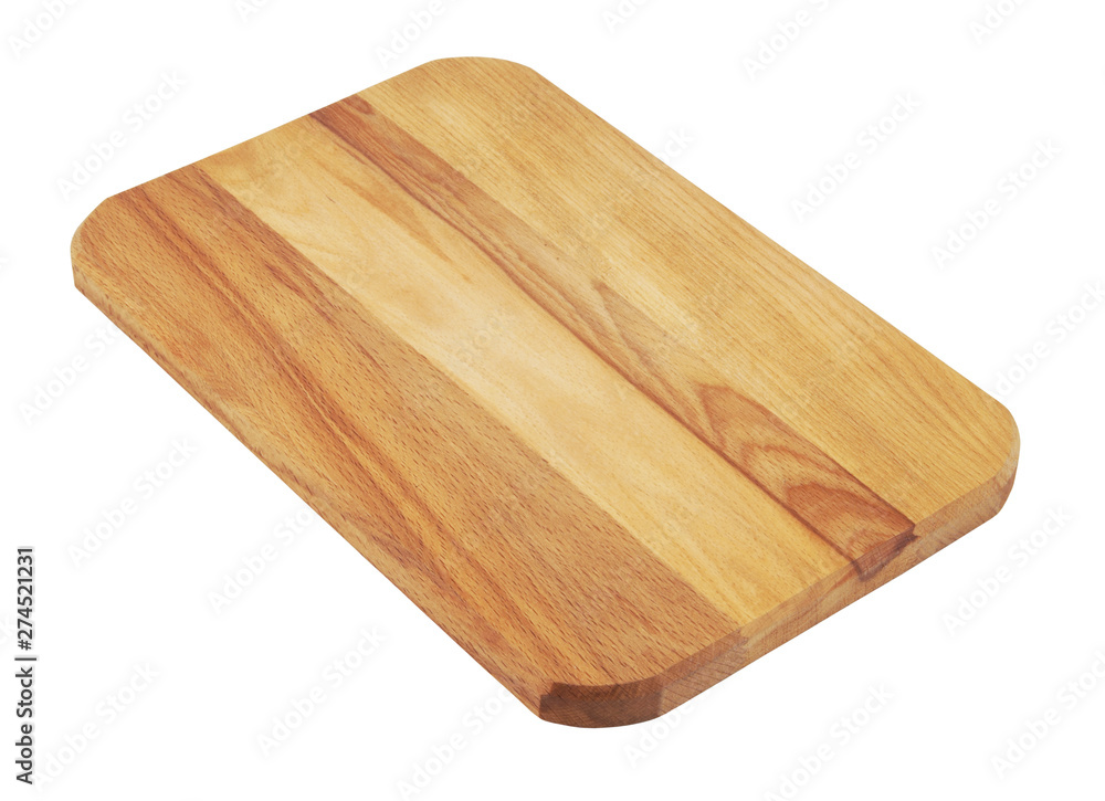 Cutting board isolated on white background 
