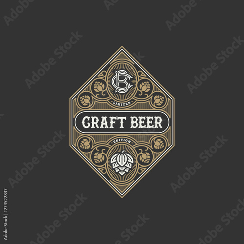 Beer label design