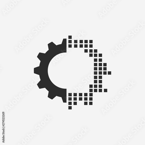 Digital transformation symbol. New trend digital concept symbol.