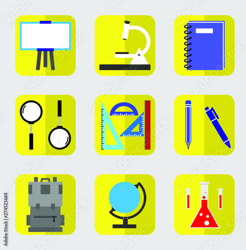 Perfect pixel icons, learning icon sets and notes with pockets