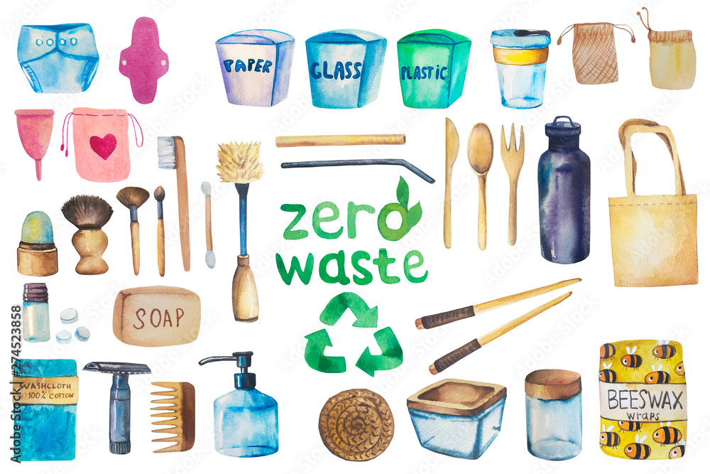Zero waste set. Ecological set. Zero waste care, kitchen . Zero waste set. Ecological set. Zero waste care, kitchen .