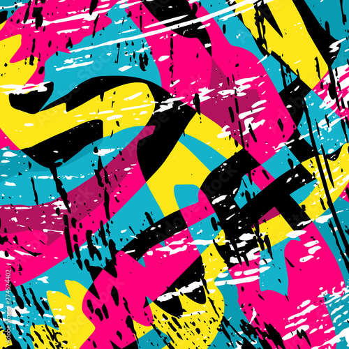 abstract color pattern in graffiti style Quality illustration for your design