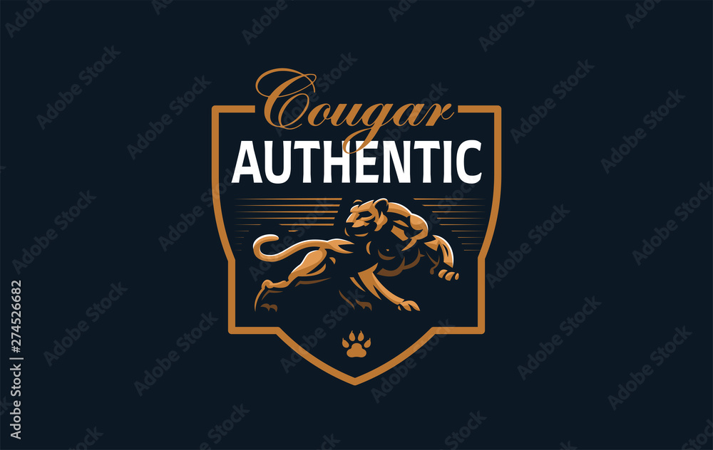 Fototapeta premium The image of a cougar or panther.