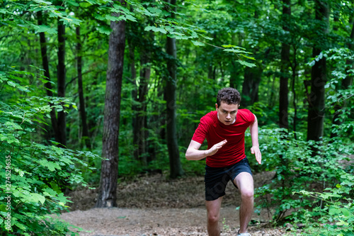Fototapeta Naklejka Na Ścianę i Meble -  Healthy lifestyle - young man running
