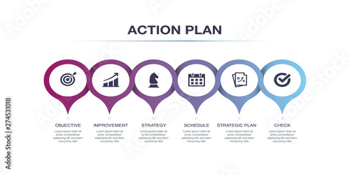 ACTION PLAN INFOGRAPHIC DESIGN