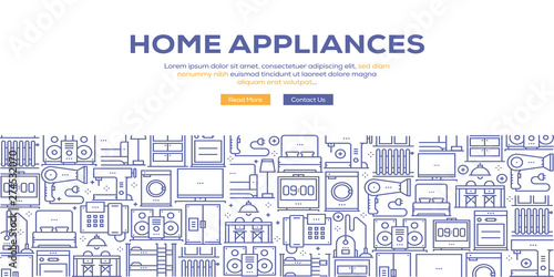 HOME APPLIANCES BANNER CONCEPT