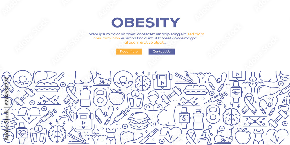 OBESITY BANNER CONCEPT OBESITY BANNER CONCEPT