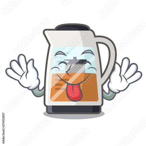 Tongue out tea maker in the character refrigerators