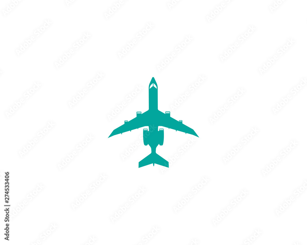 Aircraft simple icon vector illustration transportation Aircraft simple icon vector illustration transportation